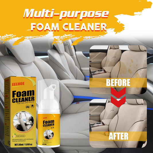 100ML Multi-Purpose Foam Cleaner Leather Clean Wash Automoive Car Interior Home Wash Maintenance Surfaces Spray Foam Cleaner