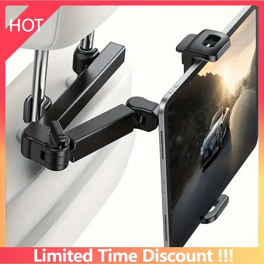 Telescopic Car Rear Pillow Phone Holder Tablet Rotating Holder Car Back Seat Stand Headrest Bracket Universal Holder Accessories