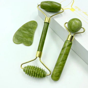 Natural Jade Face Massager Gua Sha Stone Face  Guasha Masaje Facial Board Acupoint Eye Care SPA Massager Tool massage visage
