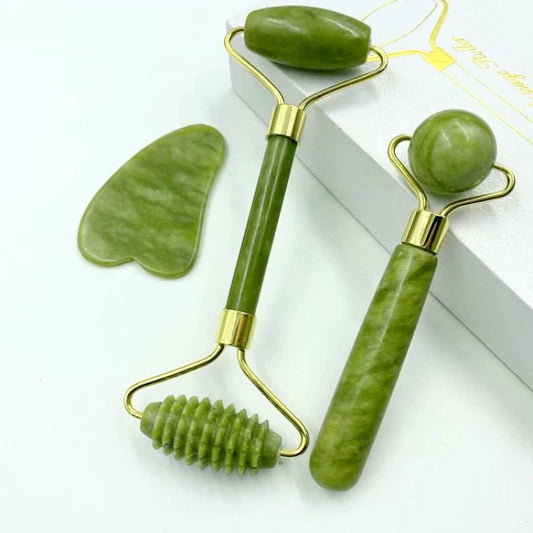 Natural Jade Face Massager Gua Sha Stone Face  Guasha Masaje Facial Board Acupoint Eye Care SPA Massager Tool massage visage