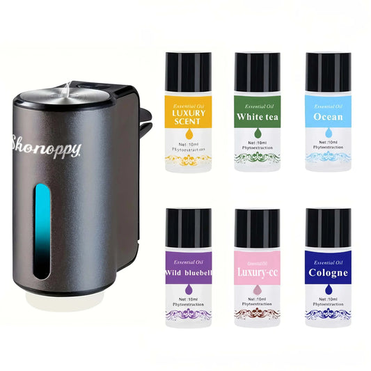 Car Air Freshener With Three Adjustable Intensity Levels, Car Aroma Diffuser, Portable- Freshener Perfume Fragrance