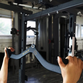 Home Gym Fitness Lat Pull Down Handle Grip For Training Biceps Triceps Back Muscle Workout T-bar V-bar Row Handle Cable Machine