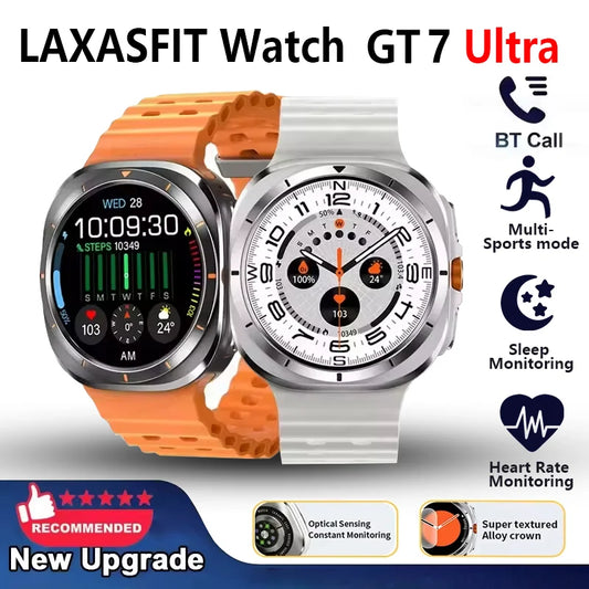 LAXASFIT 2025 New Smartwatch GT7 Ultra 1.52-inch AMOLED HD Display Bluetooth Talking Sports Smartwatch Men Women Watch Gift