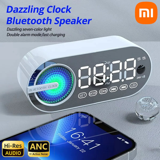 Xiaomi Alarm Clock Caixa De Som Bluetooth Speaker Portable Sound Box Music Wireless Radio FM Subwoofer Bocina Bass Lamp Column