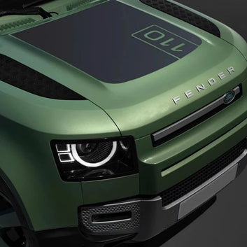For Land Rover Defender 90 110 2020-2024 Car Engine Bonnet Trim Decals Hood Cover Stripes Stickers PVC Exterior Accessories